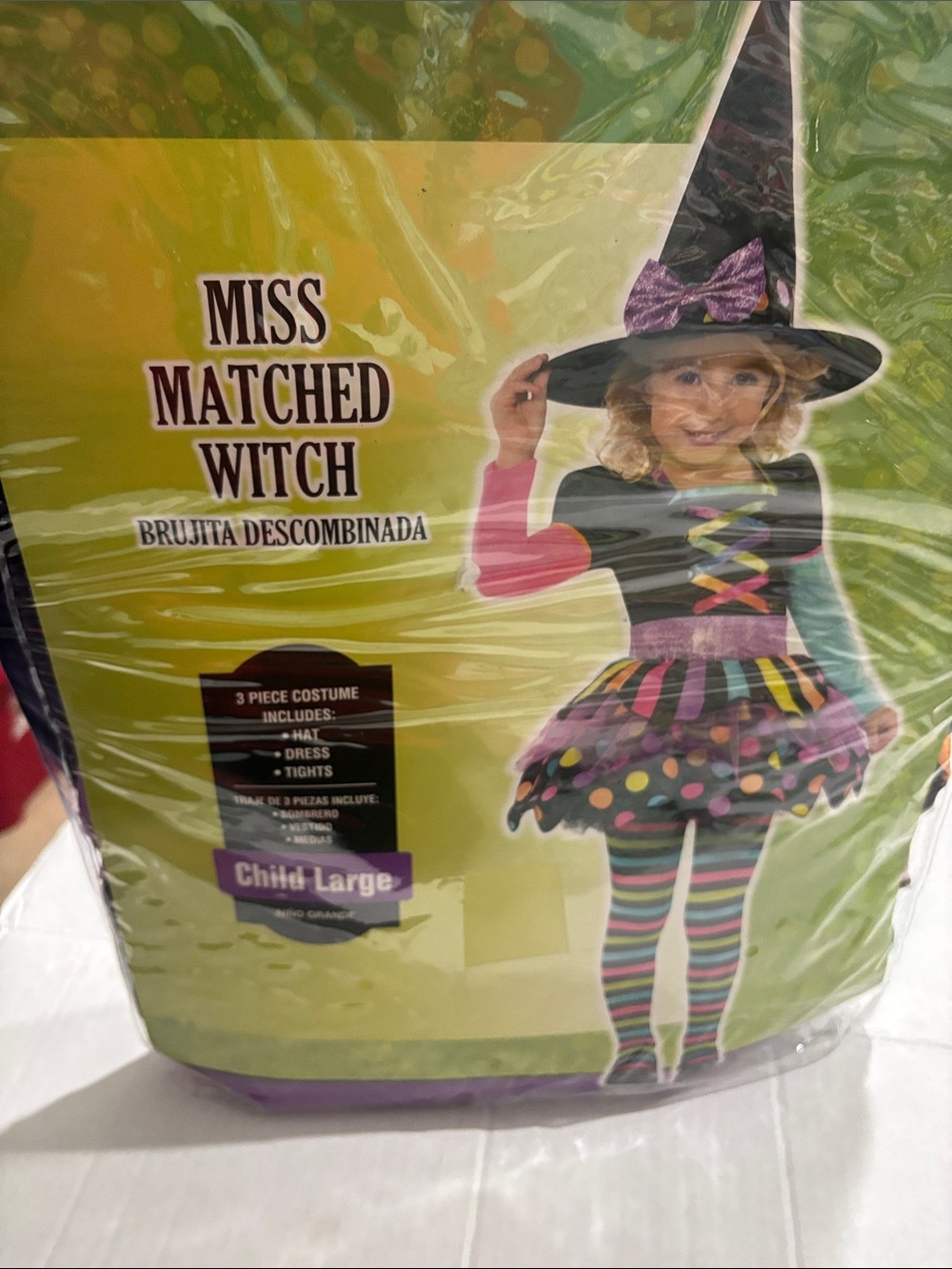 Witch Kids Costume - Black & Multi mission matched